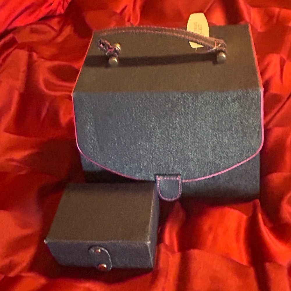 Victoria secret denim jewelry box